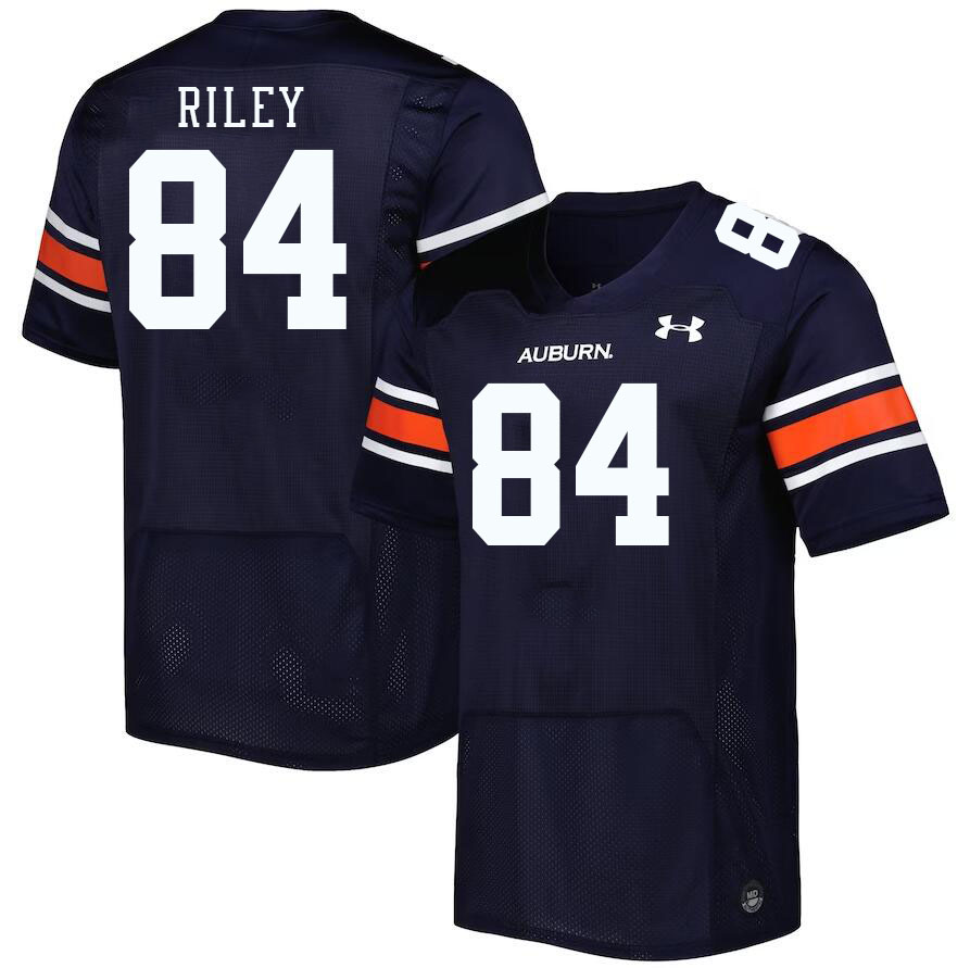 Men #84 Micah Riley Auburn Tigers College Football Jerseys Stitched-Navy